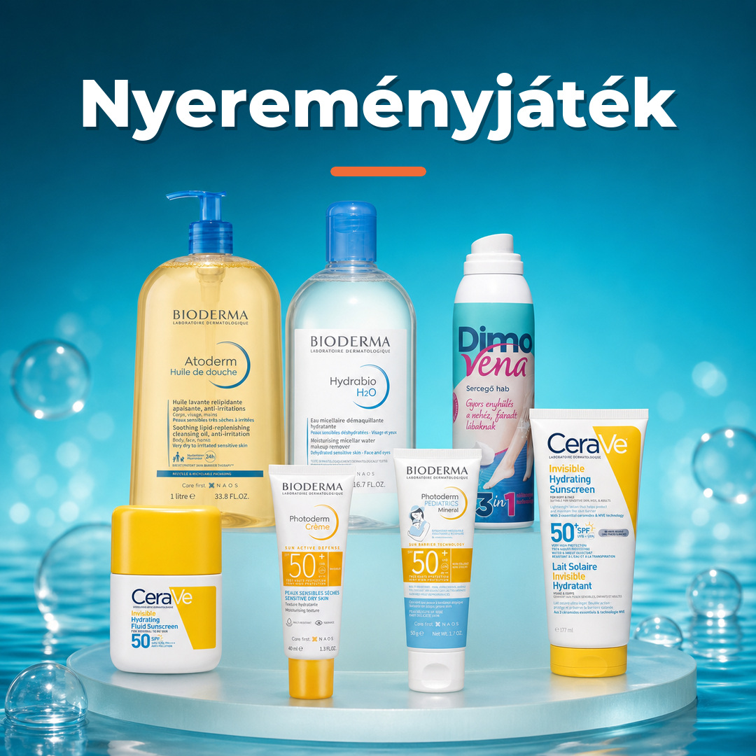 PatikaRadar szeptemberi értékelési nyereményjáték hét dermokozmetikai termékkel